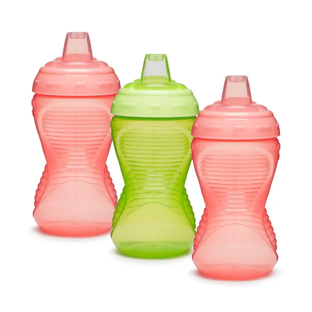 munchkin-mighty-grip-trinklernbecher-3er-pack-296-ml-weicher-silikonschnabel-aus image 1