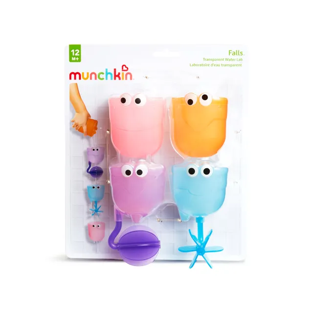 munchkin-falls-badespielzeug-4-teiliges-wandspiel-set-mit-wassersch-pfer-schaufe image 1