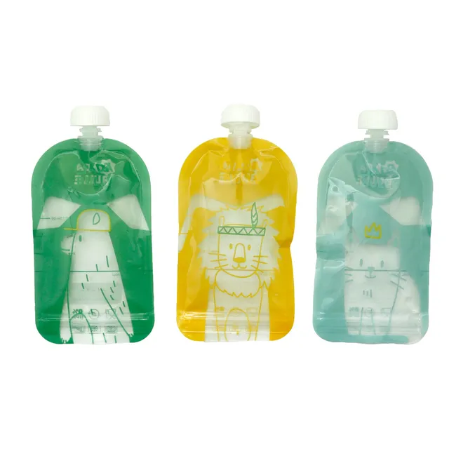 badabulle-wiederverwendbare-quetschbeutel-15x150-ml-mehrfarbig-luftdicht-gefrier image 1