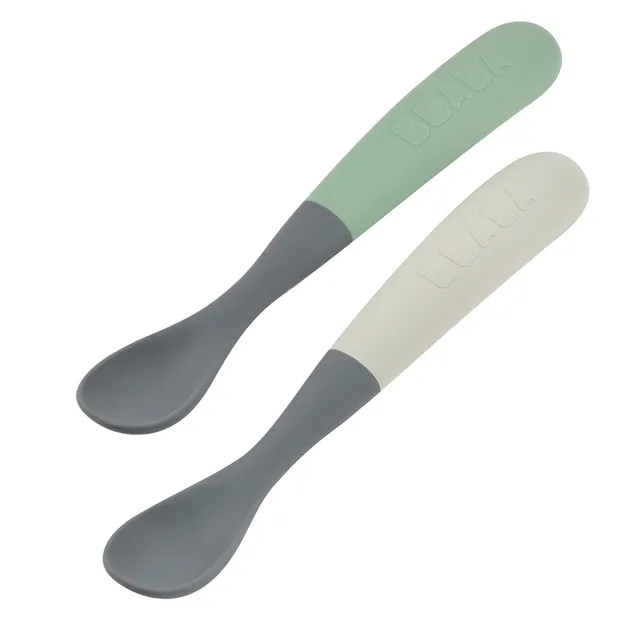 b-aba-2er-set-silikonl-ffel-f-r-babys-ab-4-monaten-flexibel-abgerundete-spitze-e image 1