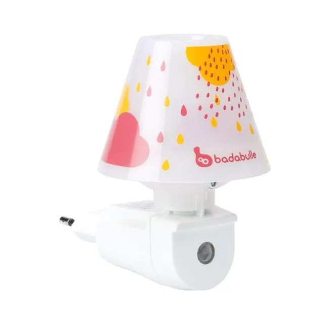 badabulle-led-nachtlicht-f-r-die-steckdose-mit-lichtsensor-automatik-und-schirm- image 1