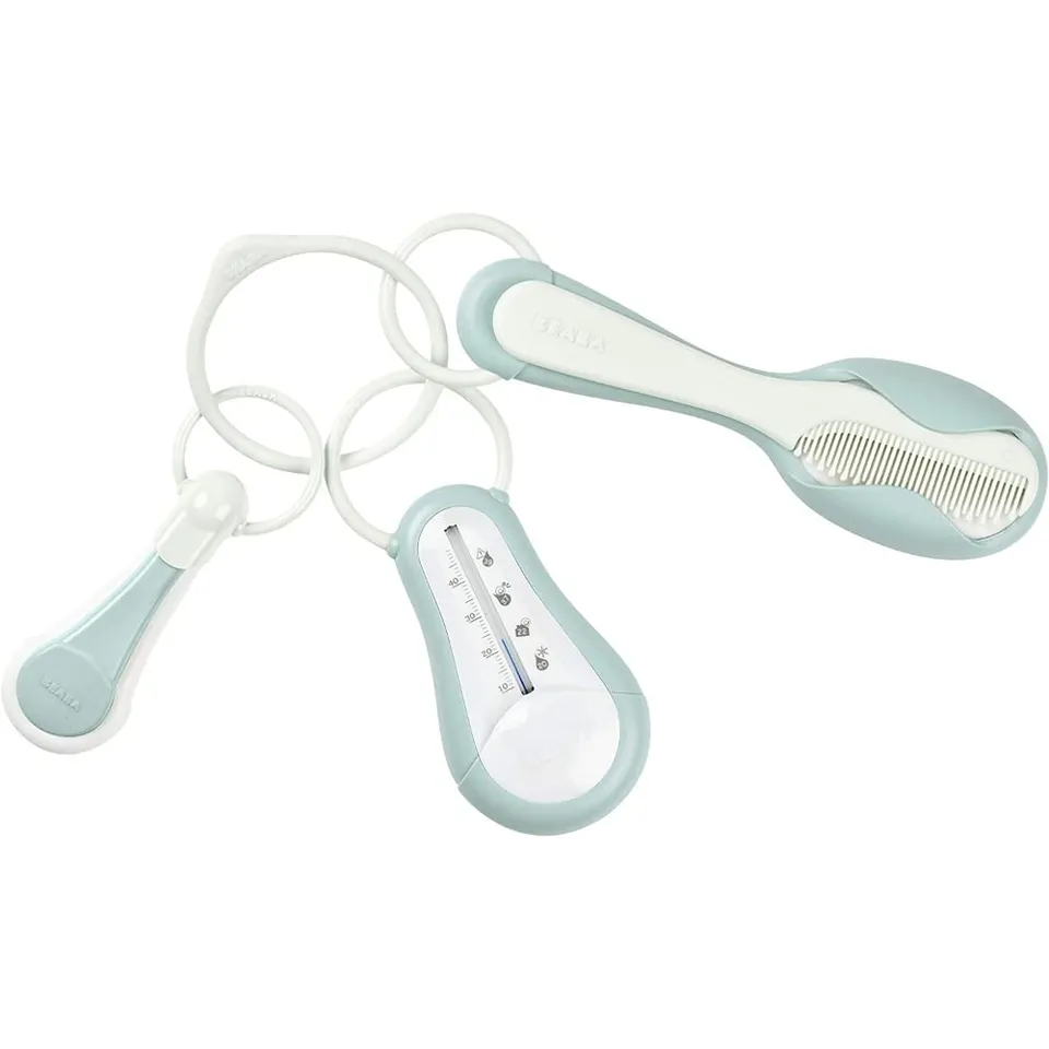 b-aba-pflegeset-f-r-babys-und-kinder-badethermometer-nagelknipser-kamm-haarb-rst image 1