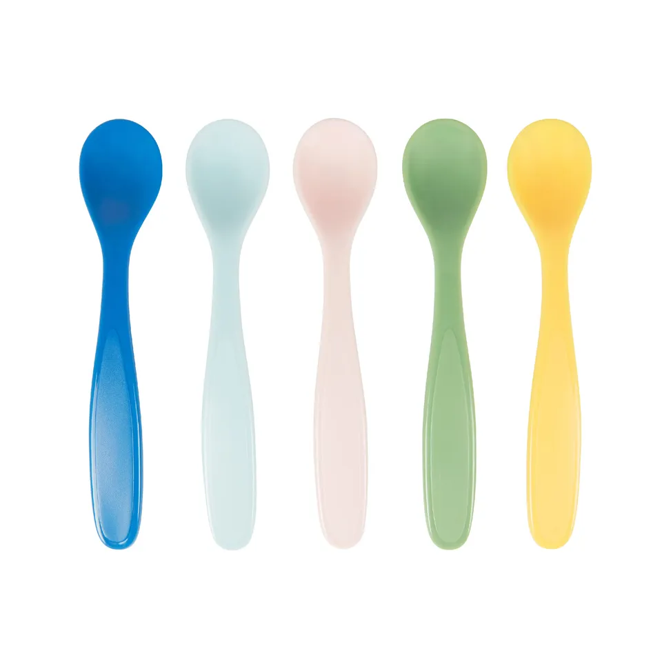 badabulle-baby-l-ffel-5er-set-weich-flexibel-aus-silikon-ab-6-monaten-bpa-frei image 1