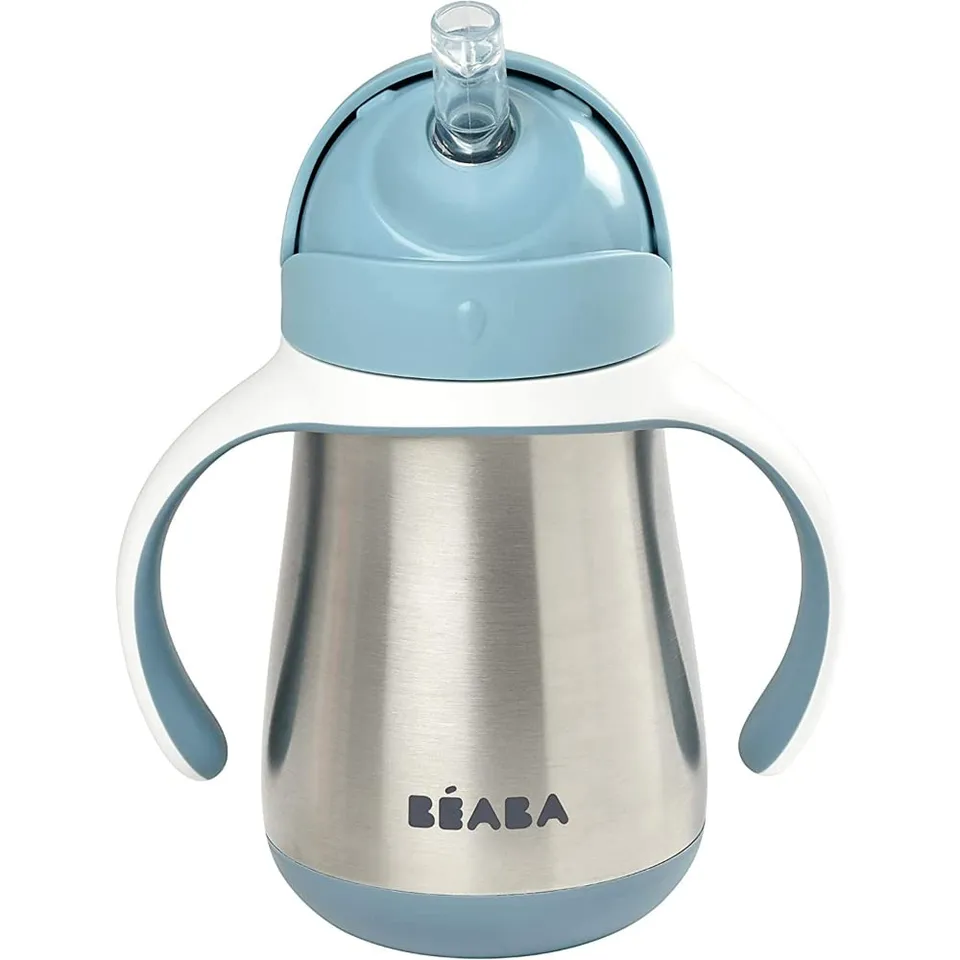b-aba-trinklernbecher-2-in-1-mit-strohhalm-250-ml-edelstahl-100-auslaufsicher-ab image 1