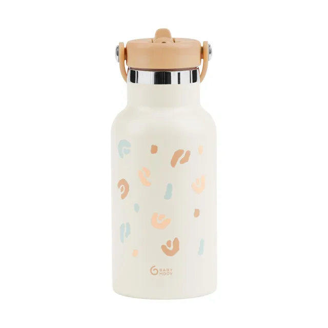babymoov-little-explorer-edelstahl-trinkflasche-kinder-350-ml-ivory-isoliert-mit image 1