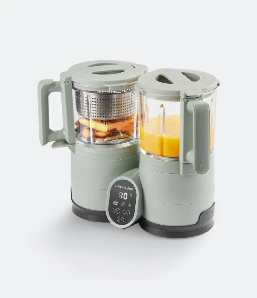 babymoov-nutribaby-glass-babynahrungszubereiter-4-in-1-dampfgaren-mixen-auftauen image 1