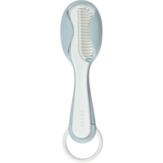 b-aba-baby-kamm-haarb-rste-2-in-1-set-mit-integriertem-staufach-weichen-nylonbor image 1