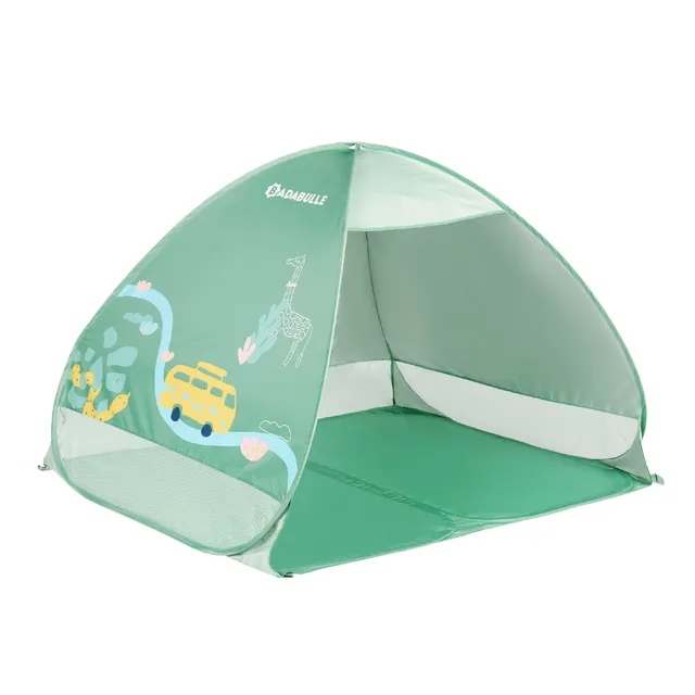 badabulle-strandmuschel-safari-pop-up-strandzelt-mit-uv-schutz-50-125-x-100-x-85 image 1