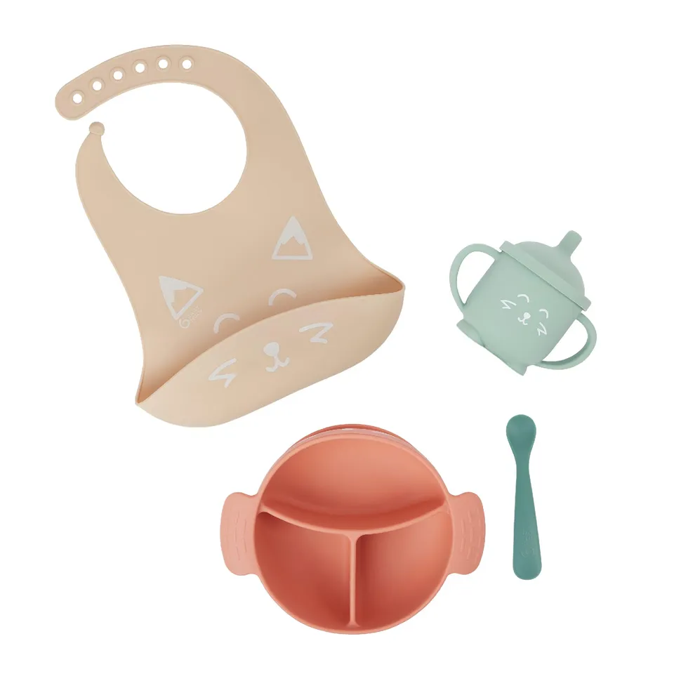 babymoov-learn-isy-hund-geschirrset-4-teilig-aus-silikon-trinklernbecher-l-tzche image 1