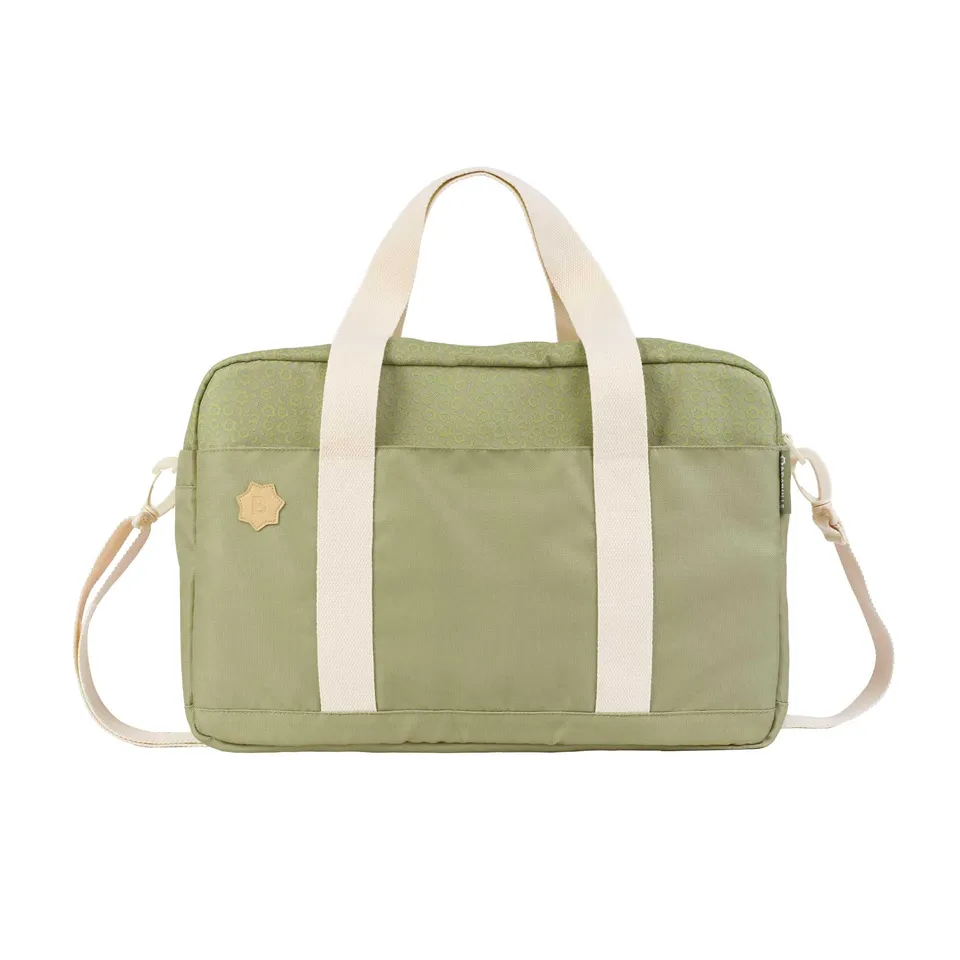 badabulle-wickeltasche-bowling-olive-kinderwagentasche-mit-wickelauflage-und-ca- image 1