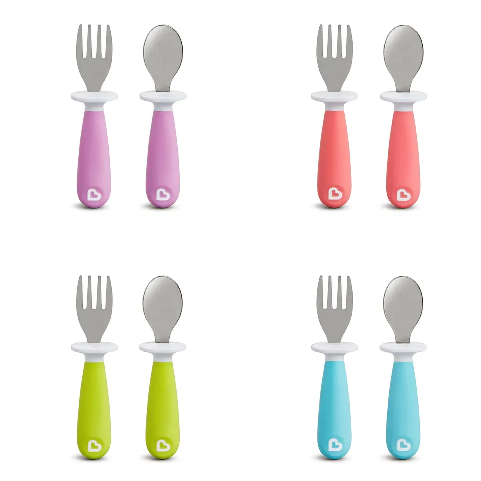 munchkin-raise-besteck-set-f-r-kleinkinder-gabel-und-l-ffel-mit-integrierter-kei image 1