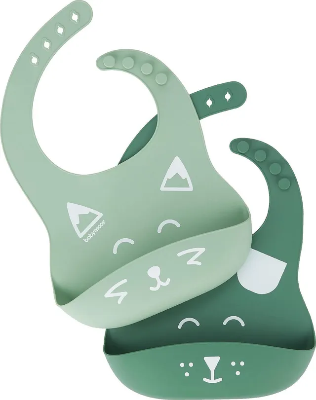 babymoov-bib-isy-silikon-l-tzchen-mit-auffangschale-2er-set-verstellbar-wasserab image 1