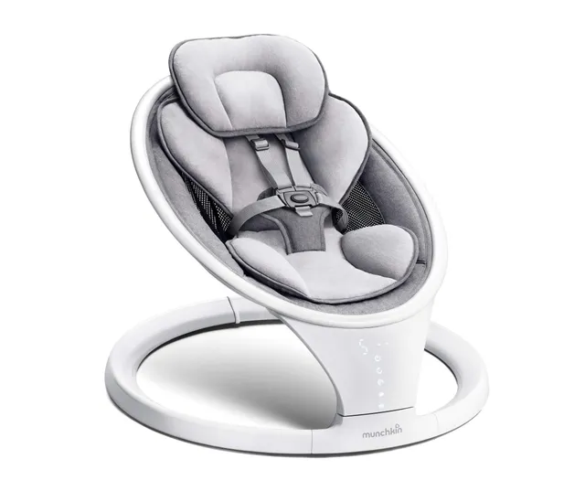 munchkin-elektrische-babyschaukel-mit-bluetooth-babywippe-mit-5-bewegungsstufen- image 1