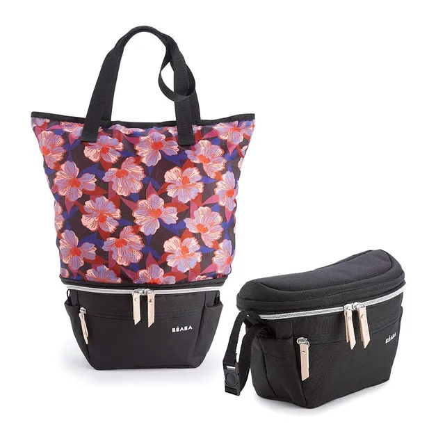 b-aba-biarritz-wickeltasche-kinderwagen-organizer-2-in-1-verwandelbar-in-einkauf-2 image 1