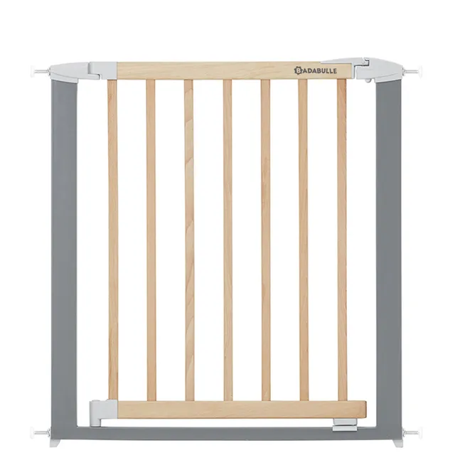 badabulle-t-rschutzgitter-safe-lock-wood-metal-treppenschutzgitter-mit-druckbefe image 1