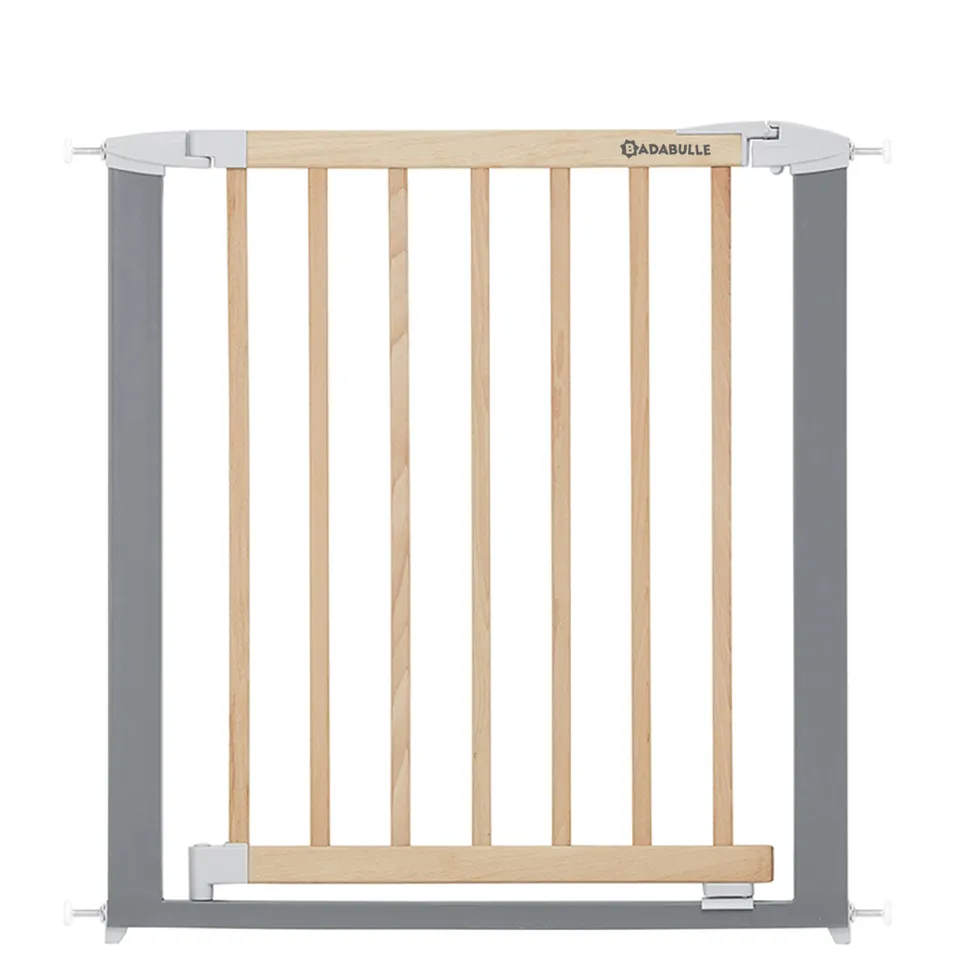 badabulle-t-rschutzgitter-safe-lock-wood-metal-treppenschutzgitter-mit-druckbefe image 1