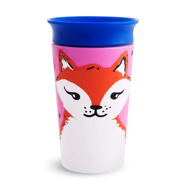 munchkin-wonder-360-wildlove-trinkbecher-266-ml-360-grad-trinkrand-auslaufsicher image 1