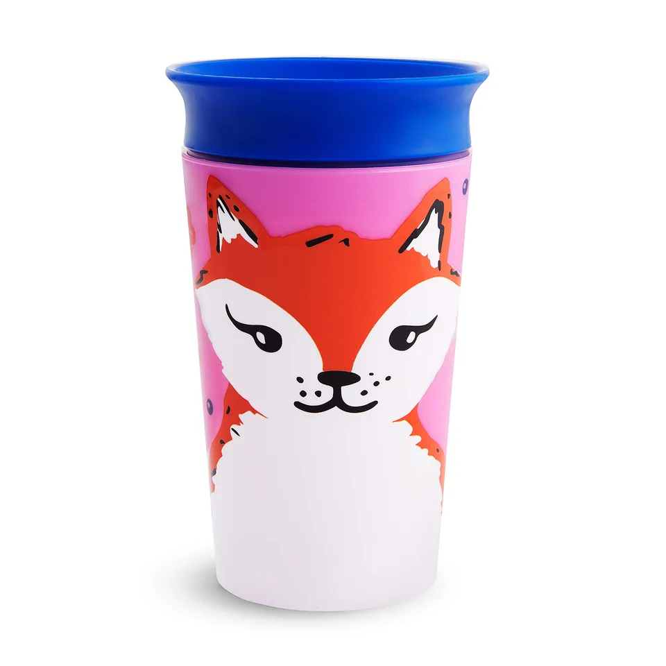 munchkin-wonder-360-wildlove-trinkbecher-266-ml-360-grad-trinkrand-auslaufsicher image 1