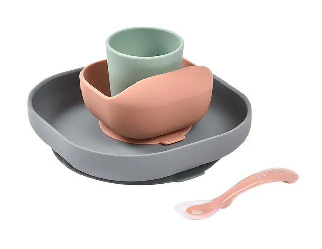 b-aba-baby-essensset-silikon-4-teilig-mit-saugnapf-teller-sch-ssel-glas-und-l-ff image 1