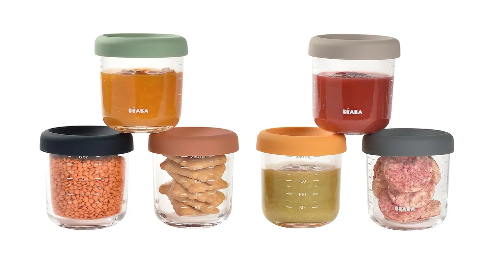 b-aba-glas-aufbewahrungsbeh-lter-f-r-babynahrung-6er-pack-250-ml-mit-skalierung- image 1