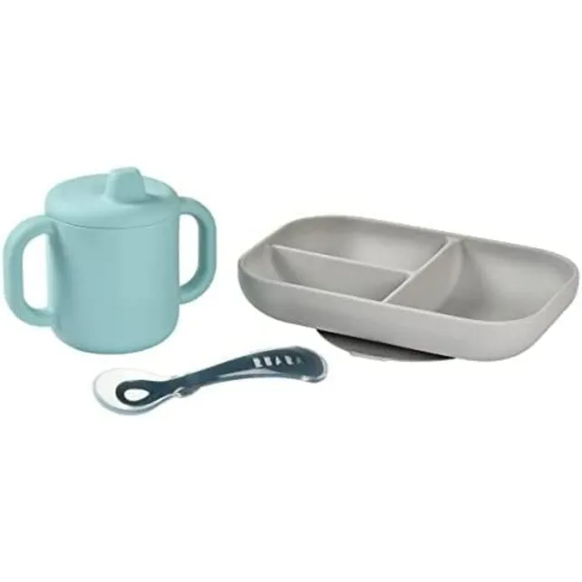 b-aba-lernmahlzeiten-set-3-teilig-aus-silikon-teller-mit-saugnapf-unterteilung-l image 1