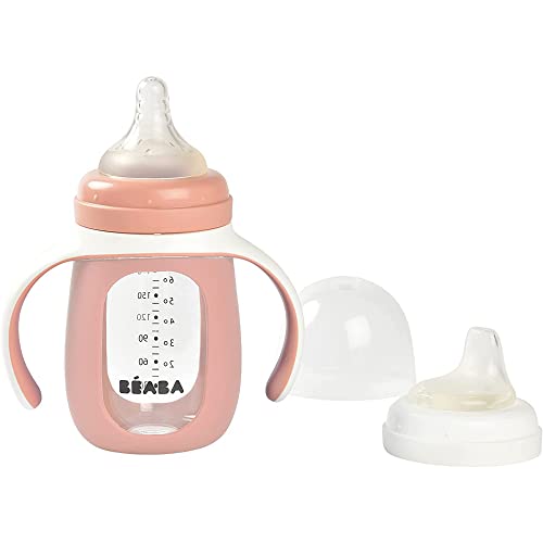 b-aba-trinklernbecher-2-in-1-glas-mit-silikonh-lle-100-wasserdicht-abnehmbare-gr image 8