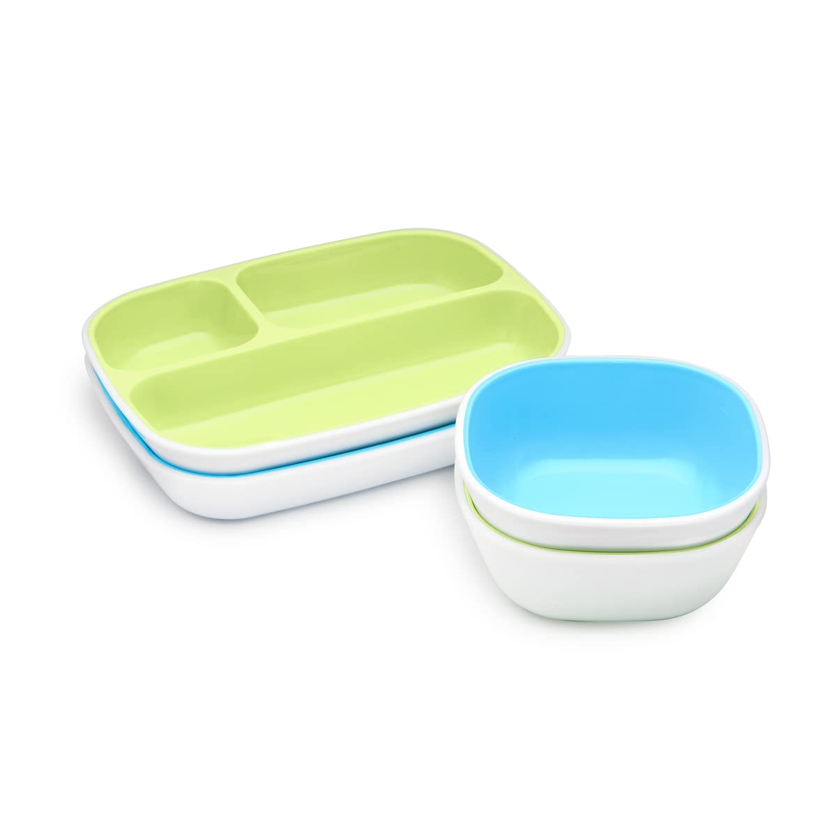 munchkin-spritz-teller-sch-sselset-4-teilig-unterteilte-kinderteller-sch-sseln-b image 3