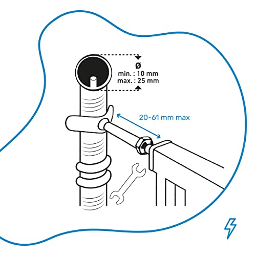 badabulle-safe-lock-schutzgitter-adapter-set-2-y-adapter-f-r-treppengel-nder-wan image 8