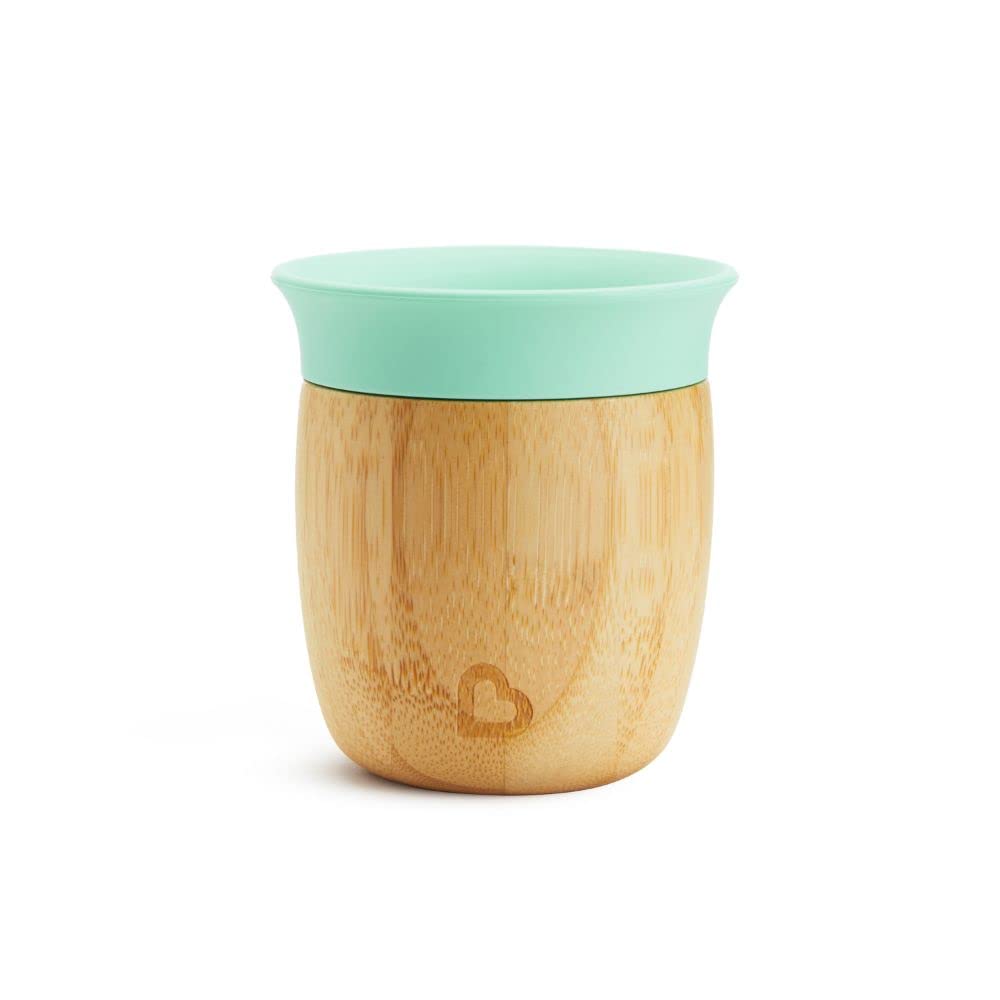 munchkin-bambou-360-becher-plastikfreier-trinkbecher-aus-bambusfaser-mit-silikon image 1