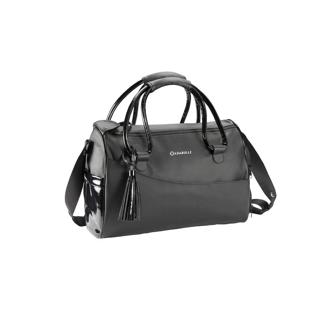 badabulle-glossy-wickeltasche-schwarz-stilvolle-babytasche-im-lederhandtaschen-l image 1