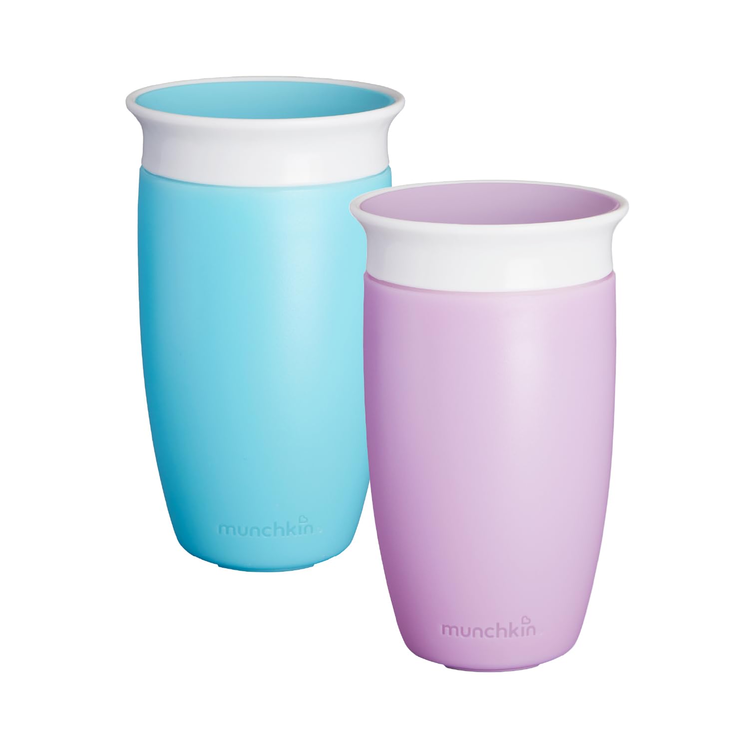 munchkin-miracle-360-trinkbecher-2er-pack-296-ml-blau-lila-auslaufsicher-bpa-fre image 1