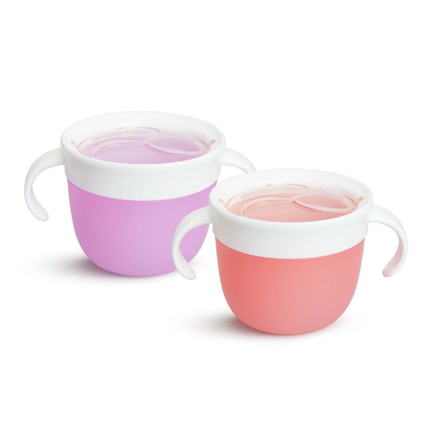 munchkin-snack-catcher-snackbecher-2er-pack-lila-rosa-auslaufsicher-bpa-frei image 1