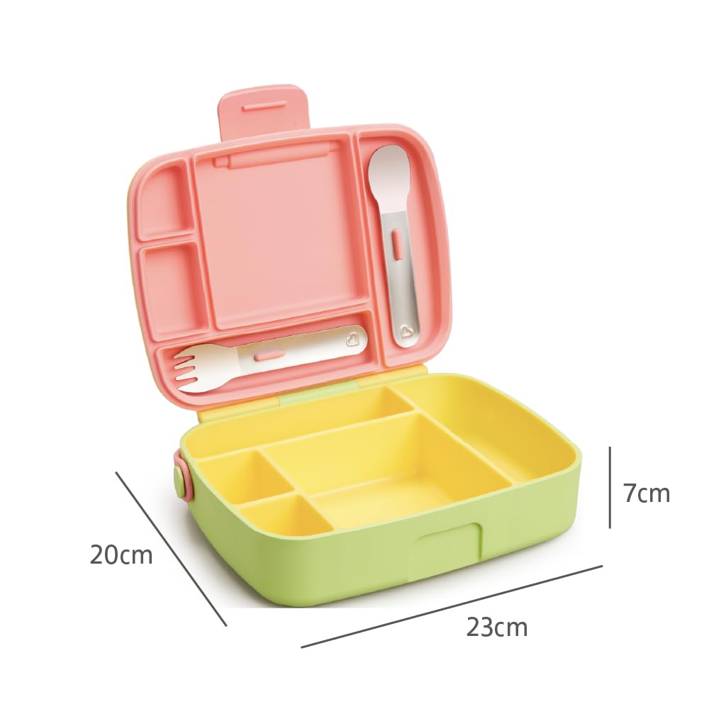 munchkin-bento-brotdose-5-f-cher-f-r-babys-und-kleinkinder-lunchbox-mit-edelstah image 6