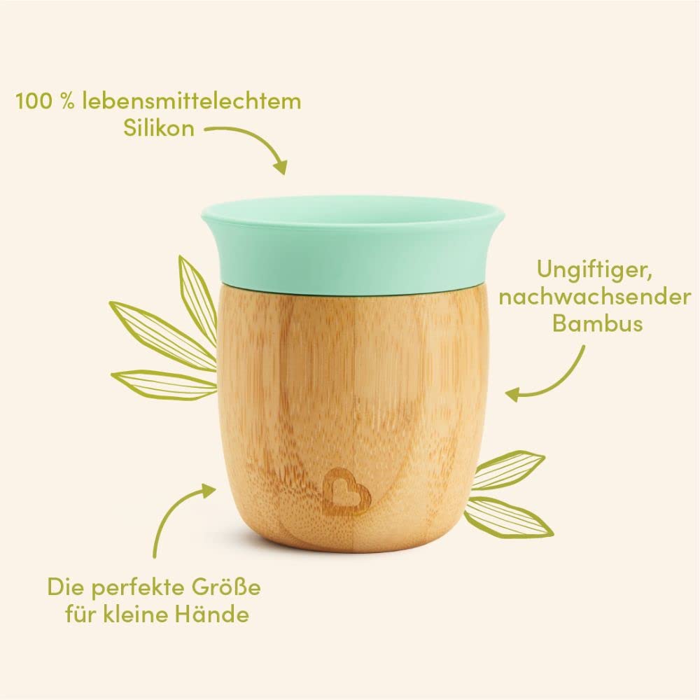 munchkin-bambou-360-becher-plastikfreier-trinkbecher-aus-bambusfaser-mit-silikon image 2