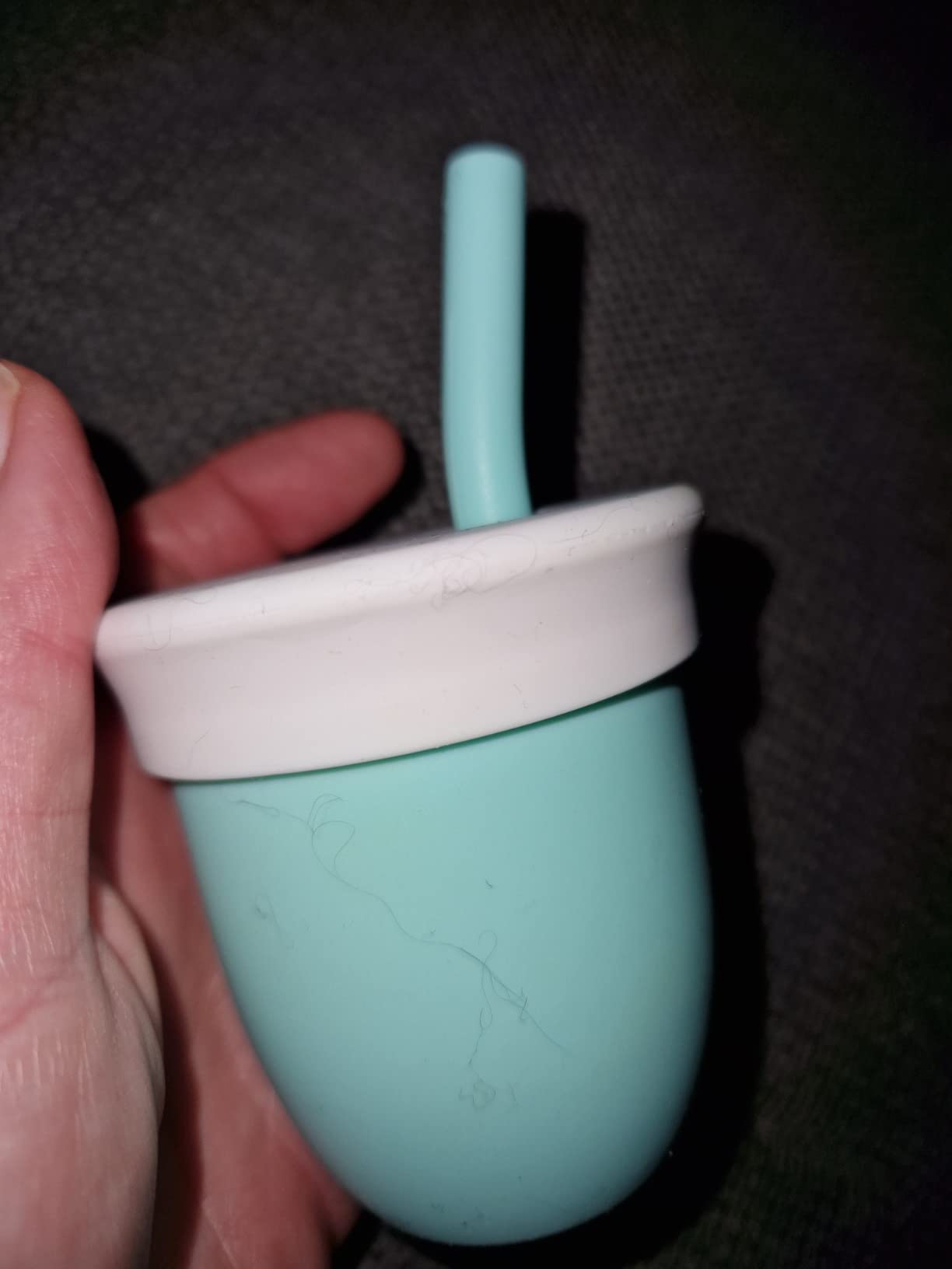 Übergang von Flasche zu Becher gelungen