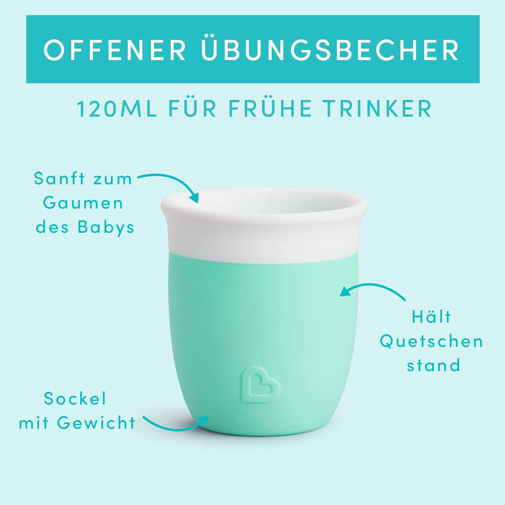 munchkin-c-est-silicone-trinklernbecher-60-ml-360-rand-offener-durchfluss-lebens image 2
