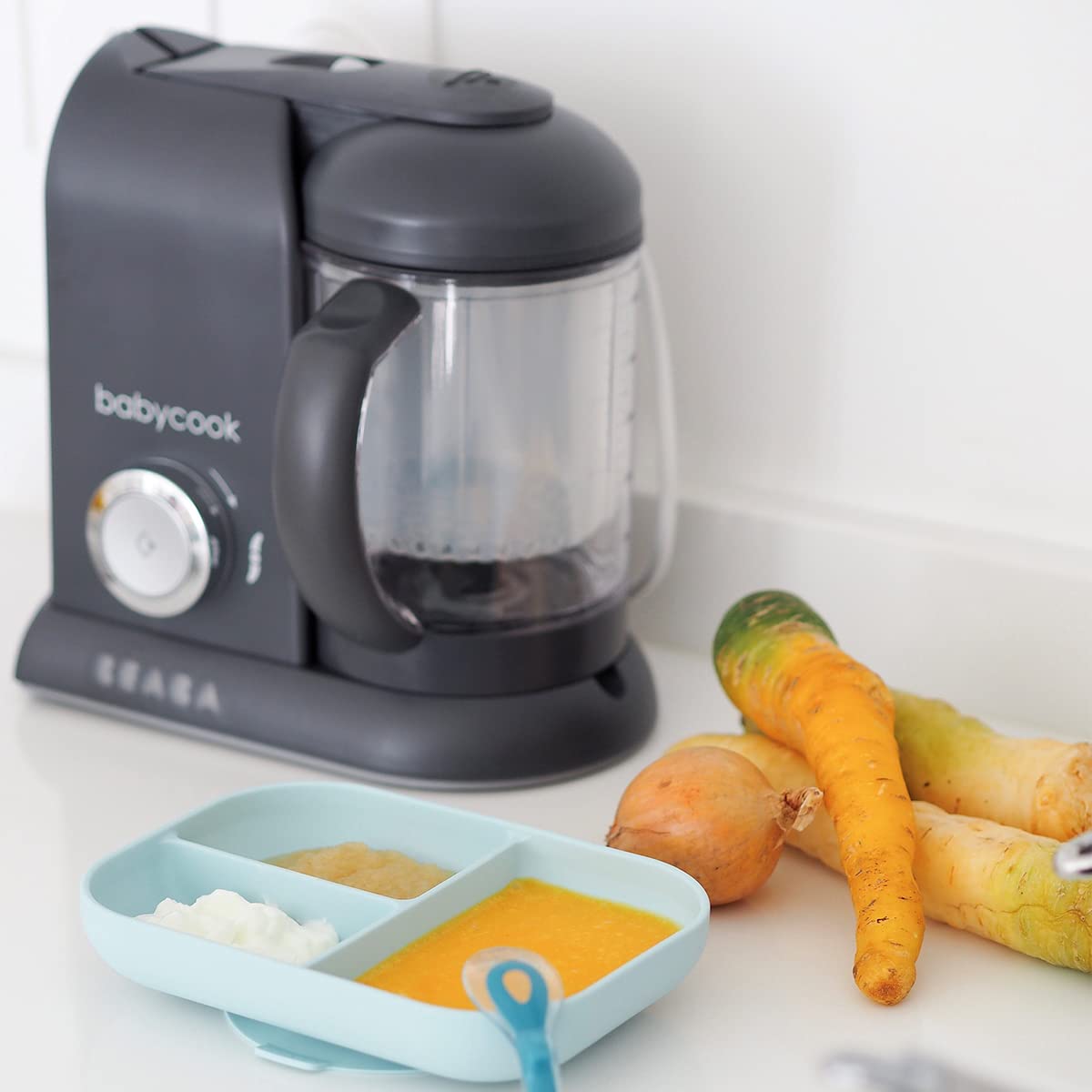 b-aba-babycook-solo-4-in-1-babynahrungszubereiter-mit-dampfgarer-mixer-auftau-un image 6