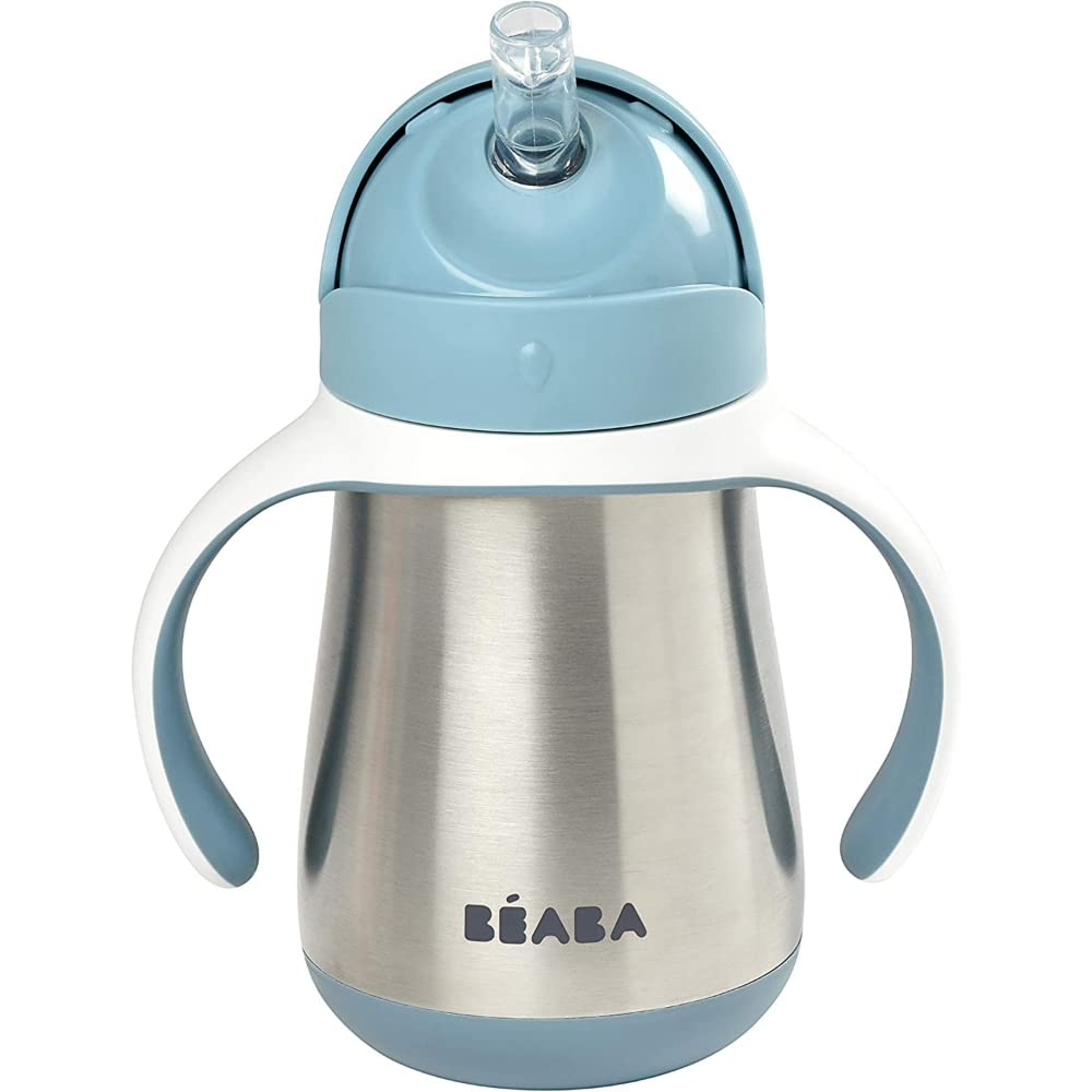 b-aba-trinklernbecher-2-in-1-mit-strohhalm-250-ml-edelstahl-100-auslaufsicher-ab image 1