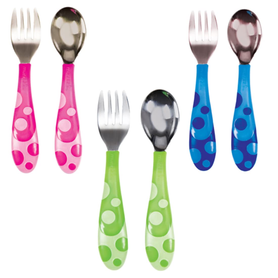 munchkin-gabel-und-l-ffel-set-f-r-kleinkinder-1-gabel-1-l-ffel-abgerundete-metal image 1