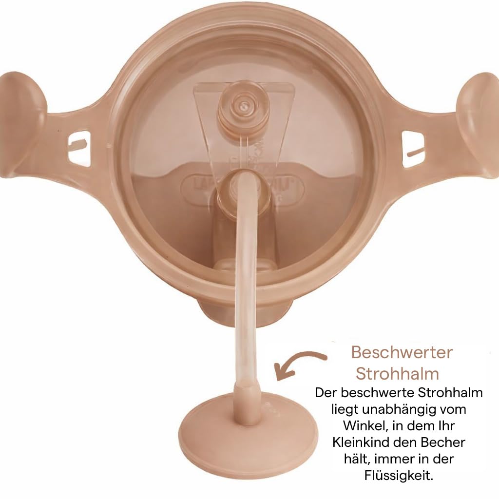 munchkin-any-angle-strohhalmbecher-auslaufsicherer-trinklernbecher-mit-beschwert image 2