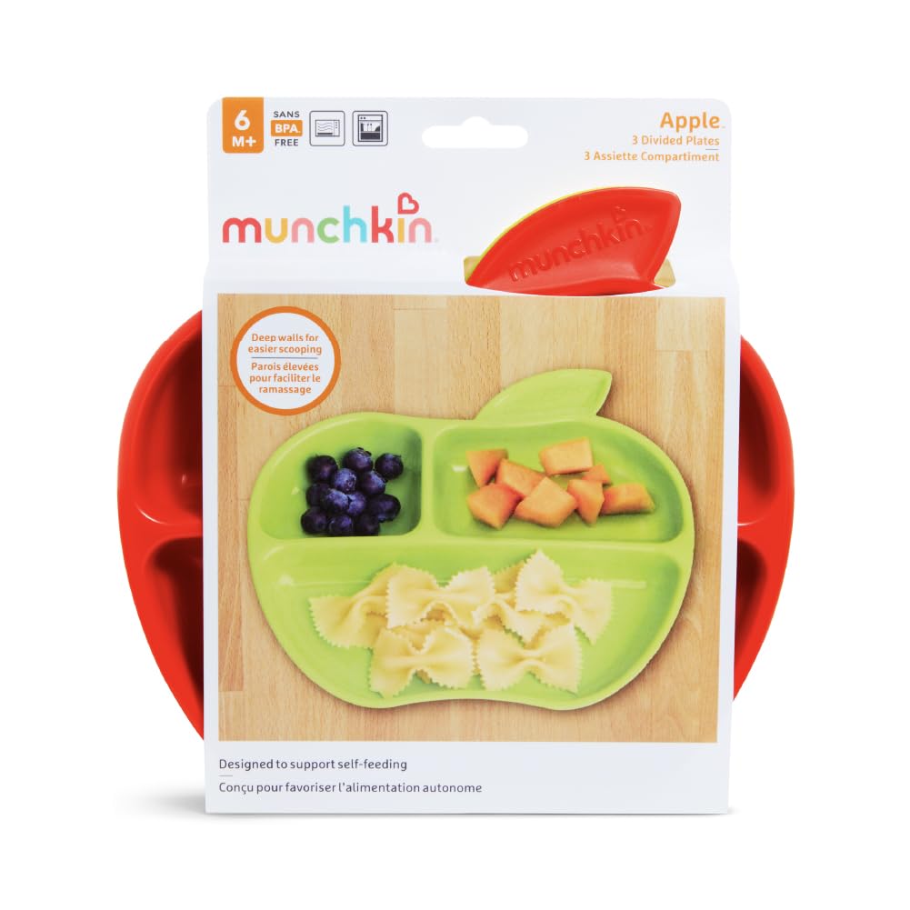 munchkin-lil-apple-getr-nkter-teller-3er-set-unterteilte-kleinkind-teller-in-apf image 5