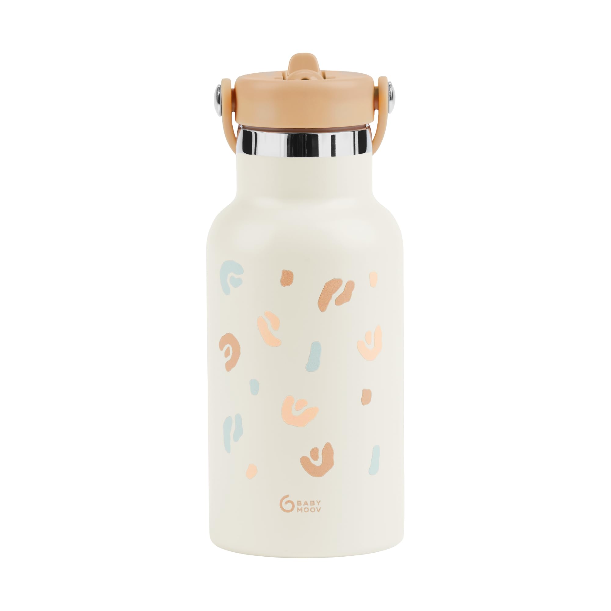 babymoov-little-explorer-edelstahl-trinkflasche-kinder-350-ml-ivory-isoliert-mit image 1