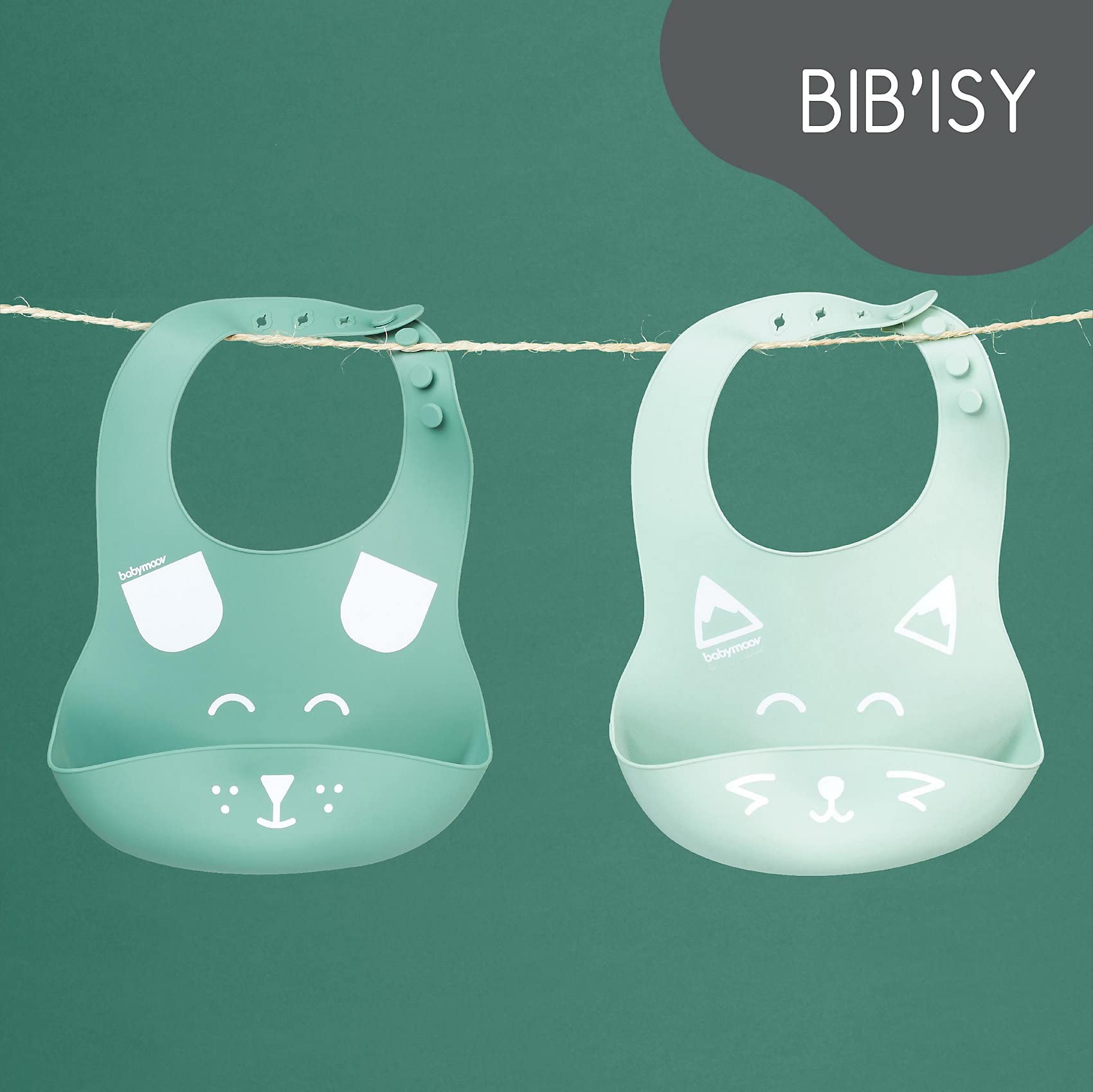 babymoov-bib-isy-silikon-l-tzchen-mit-auffangschale-2er-set-verstellbar-wasserab image 2