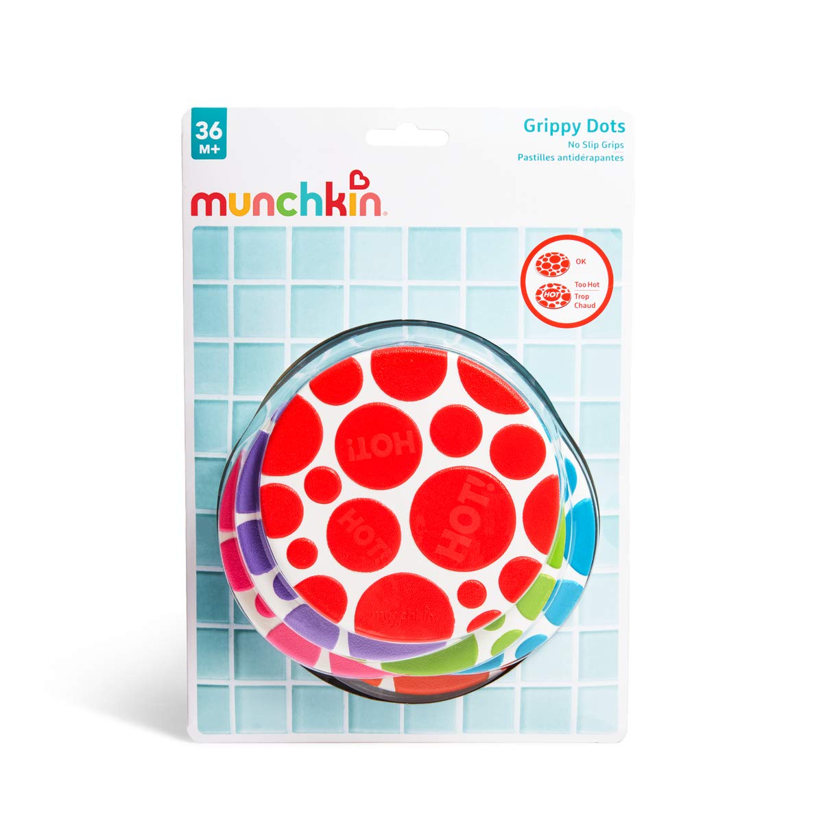 munchkin-grippy-dots-anti-rutsch-badewanneneinlage-6er-pack-mit-white-hot-temper image 4
