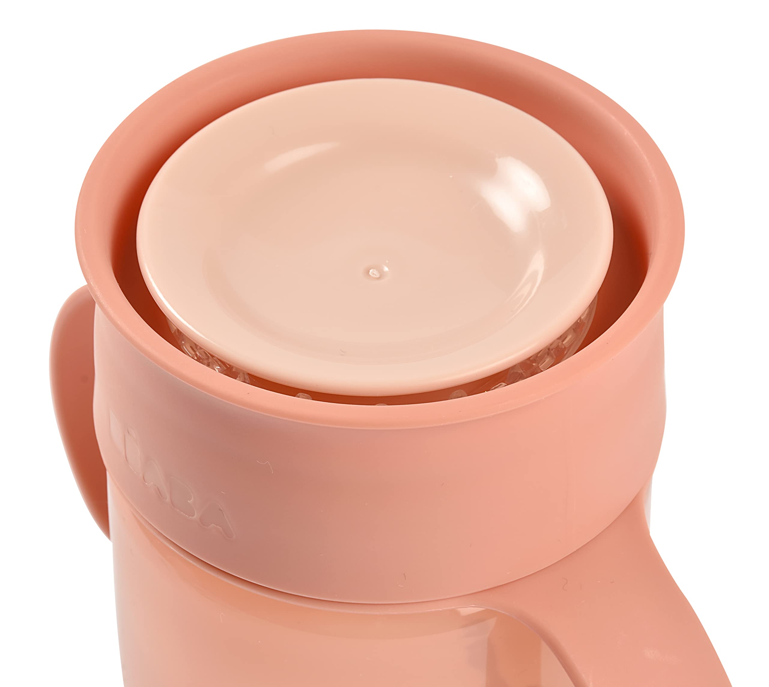 b-aba-360-lernbecher-mit-anti-tropf-scheibe-340-ml-rosa-ab-12-monaten image 2