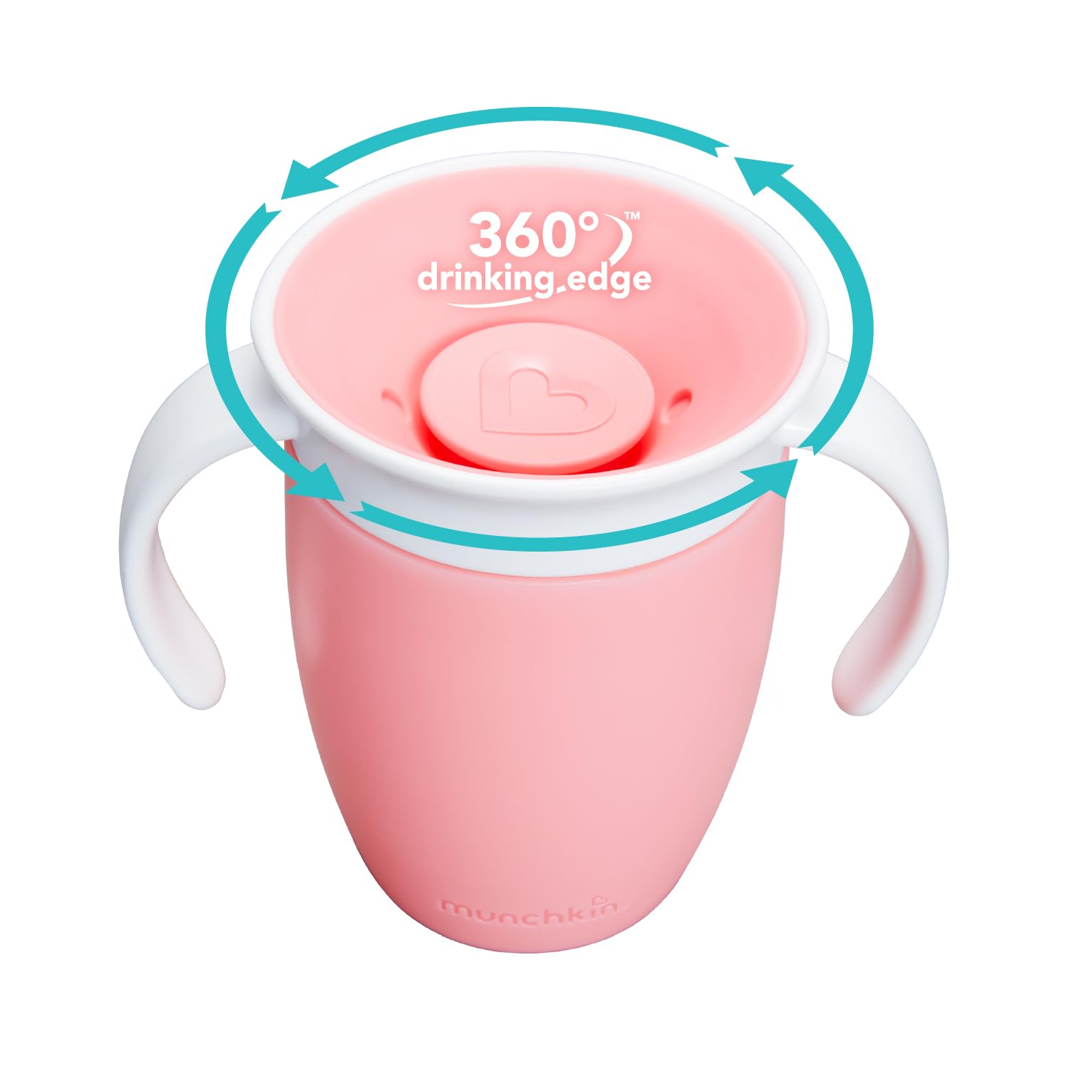 munchkin-miracle-360-trinklernbecher-mit-griffen-auslaufsicher-ab-6-monaten-rosa image 2