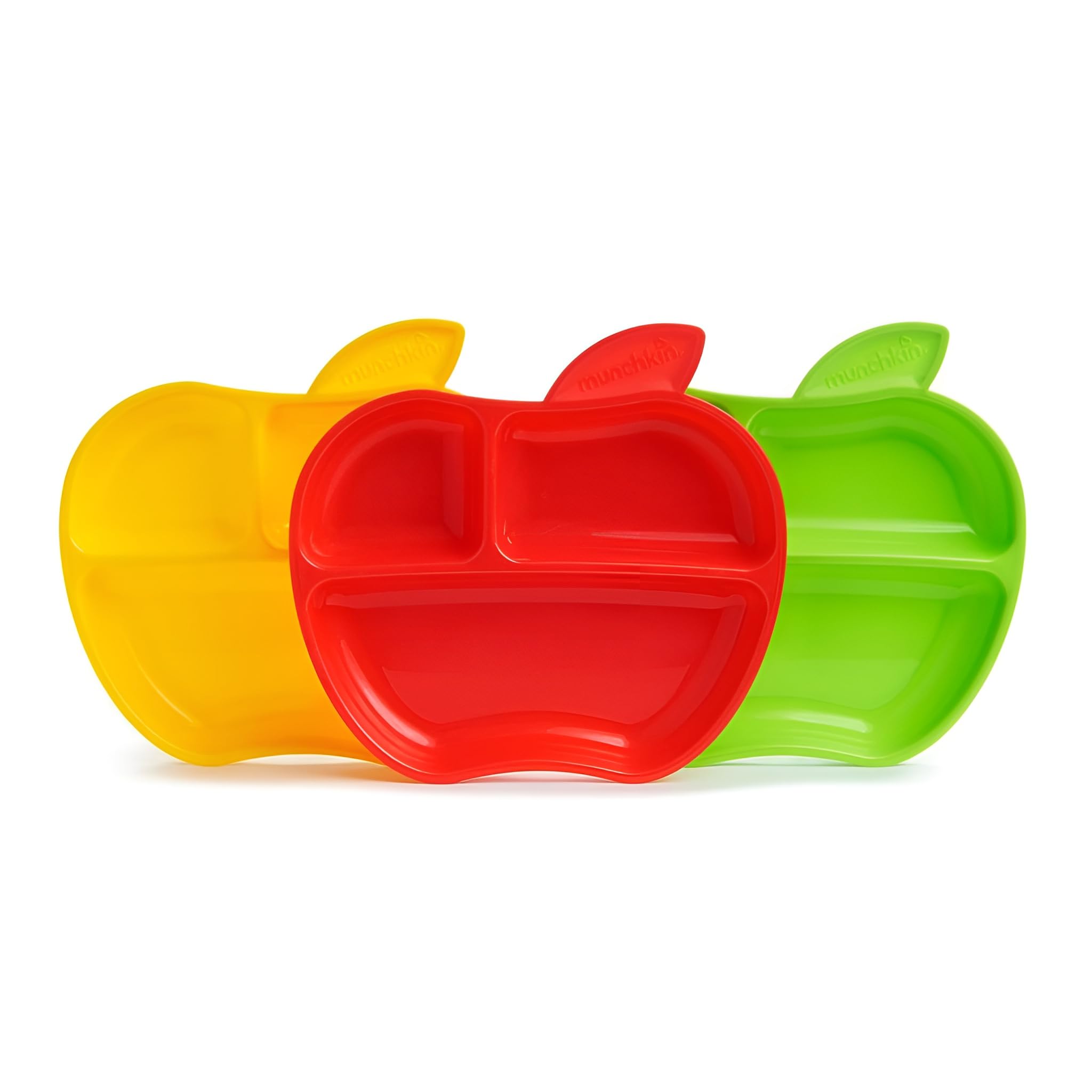 munchkin-lil-apple-getr-nkter-teller-3er-set-unterteilte-kleinkind-teller-in-apf image 1