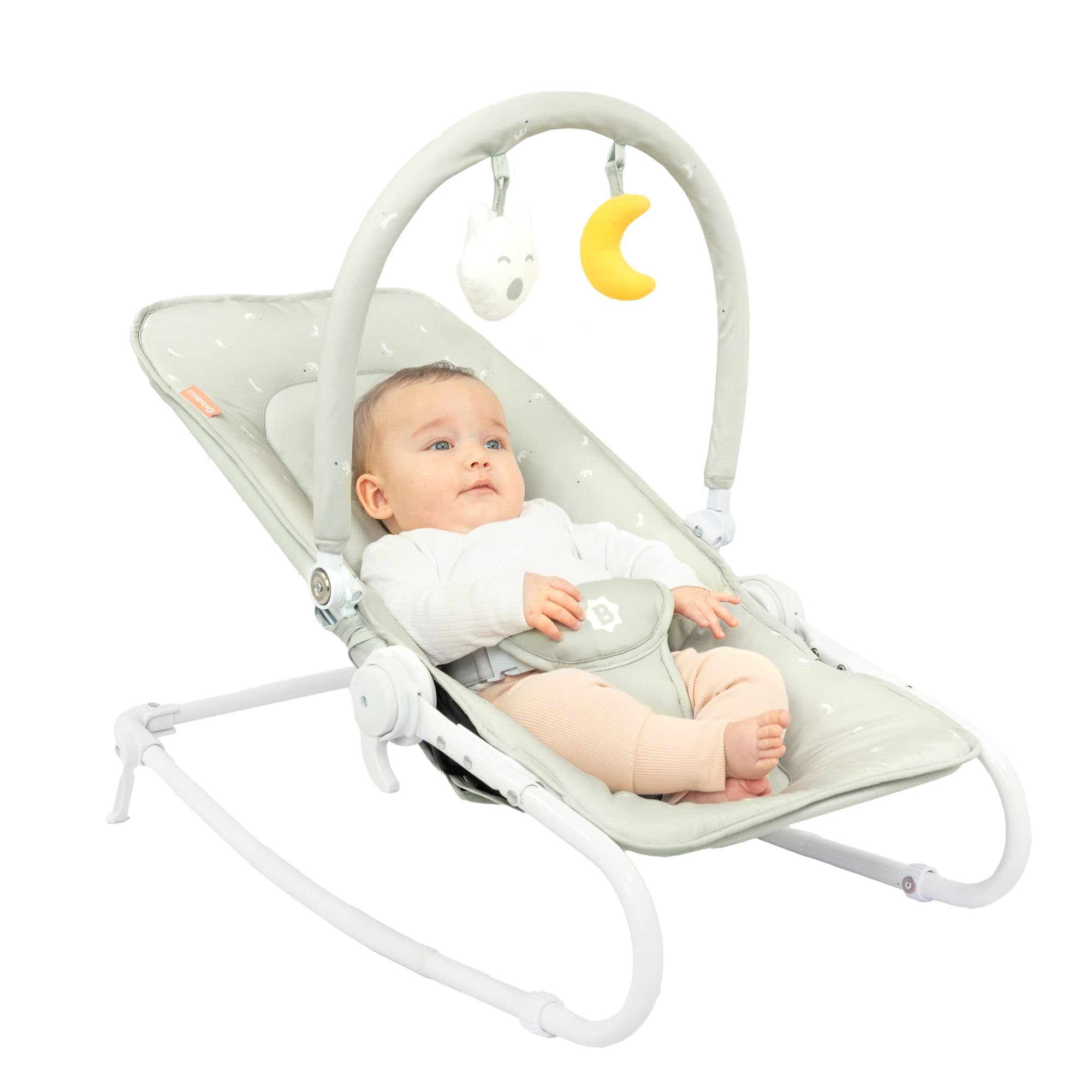 badabulle-babywippe-lichen-faltbar-verstellbare-r-ckenlehne-3-punkt-sicherheitsg image 1