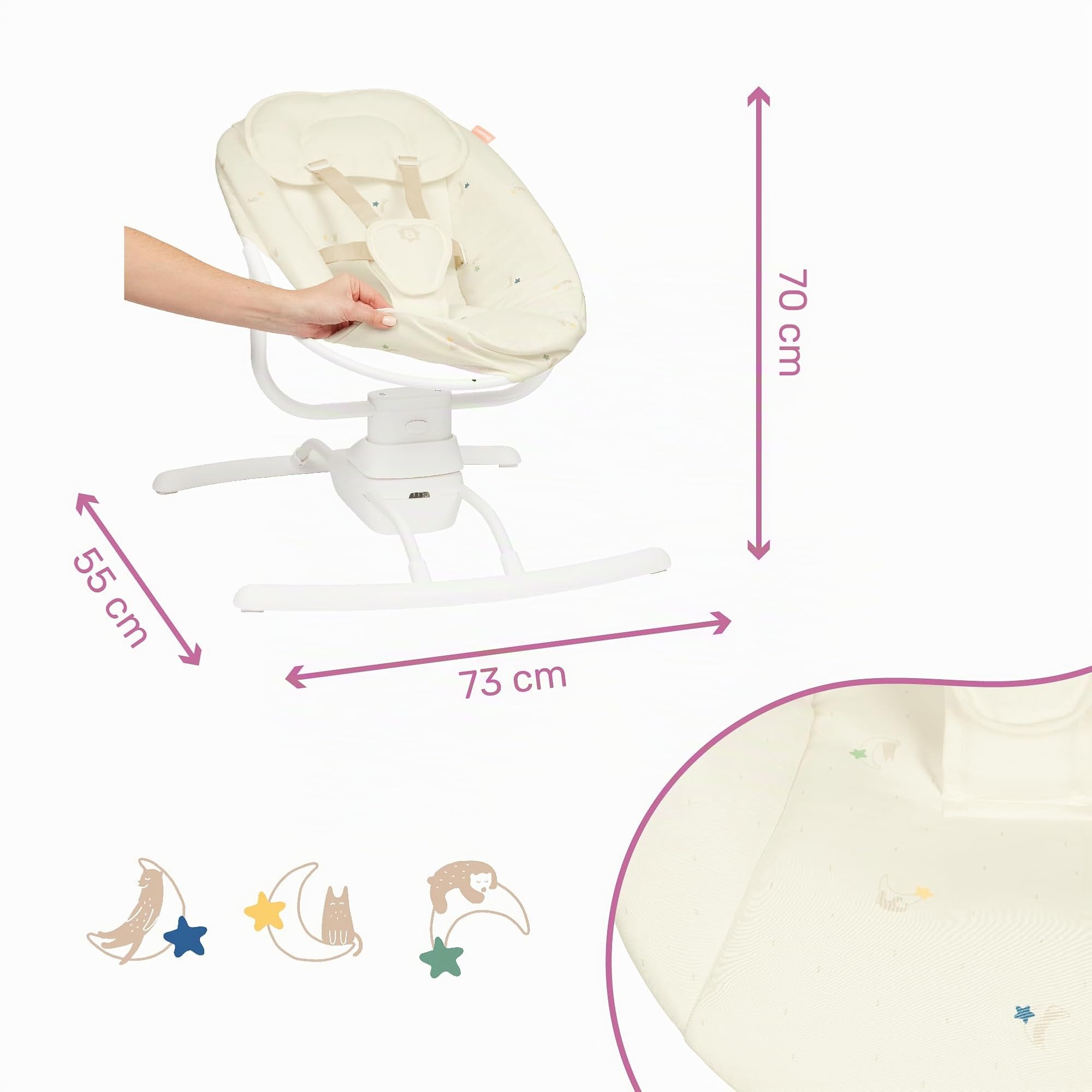 badabulle-elektrische-babyschaukel-buddy-seitliche-schaukelfunktion-3-geschwindi image 6