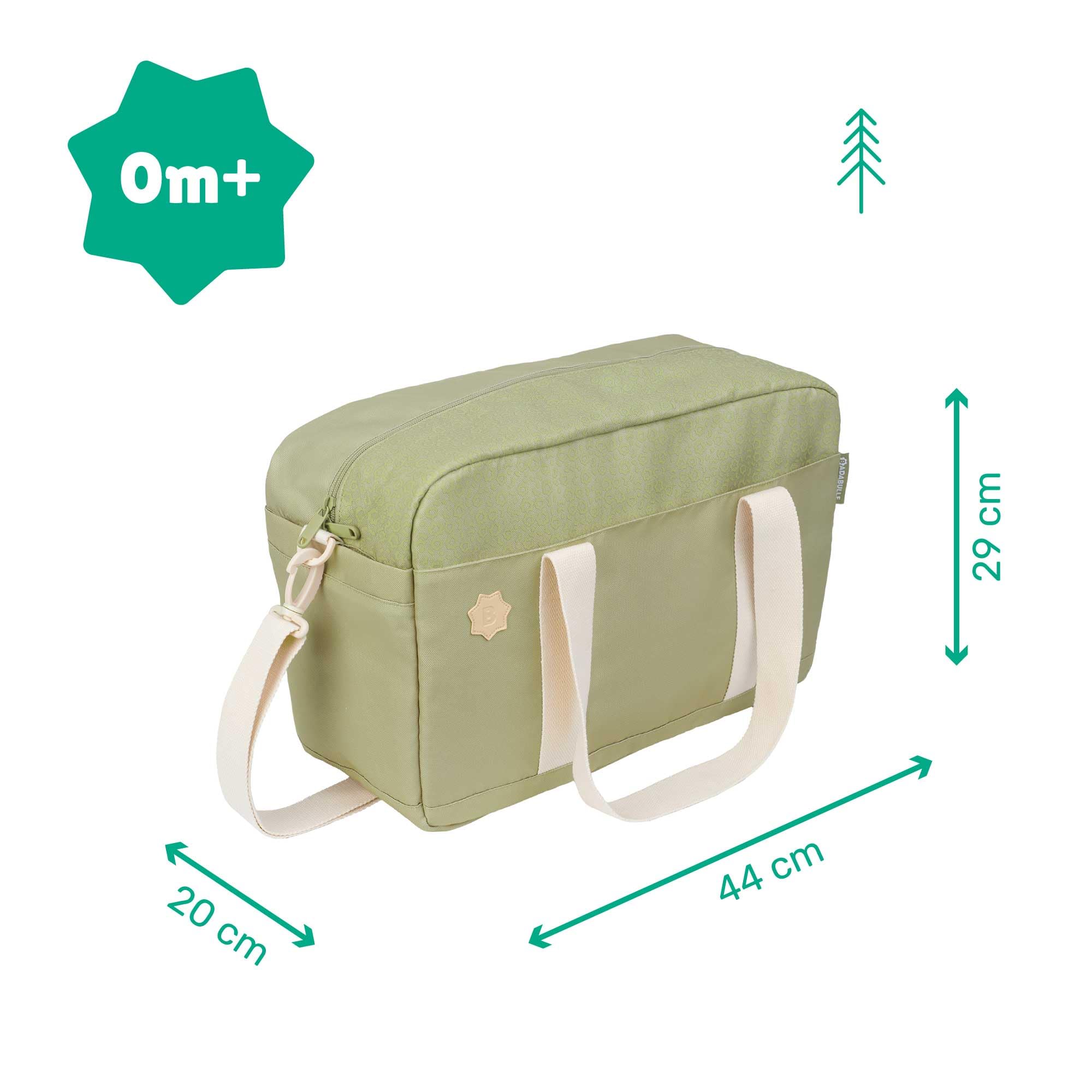 badabulle-wickeltasche-bowling-olive-kinderwagentasche-mit-wickelauflage-und-ca- image 7